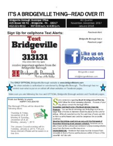 Bridgeville Borough Council Meeting